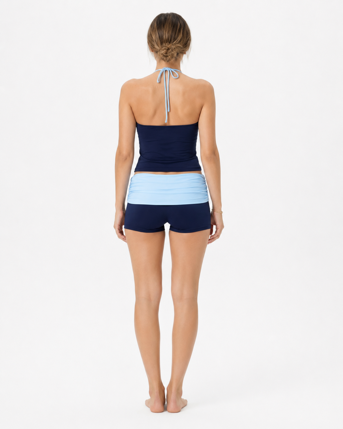 NavyXBabyBlue Tankini Swimsuit