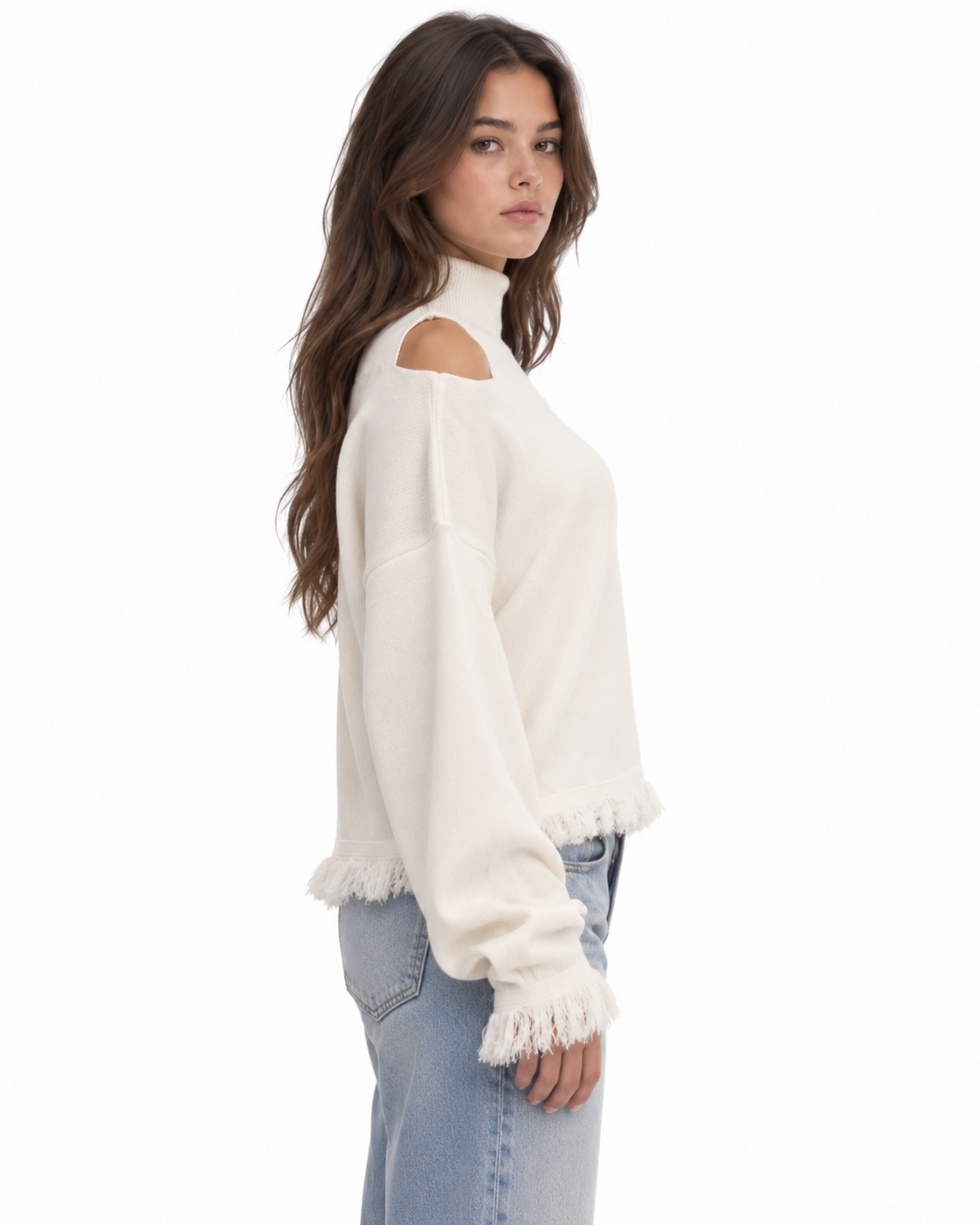 Cold Shoulder Knit Set