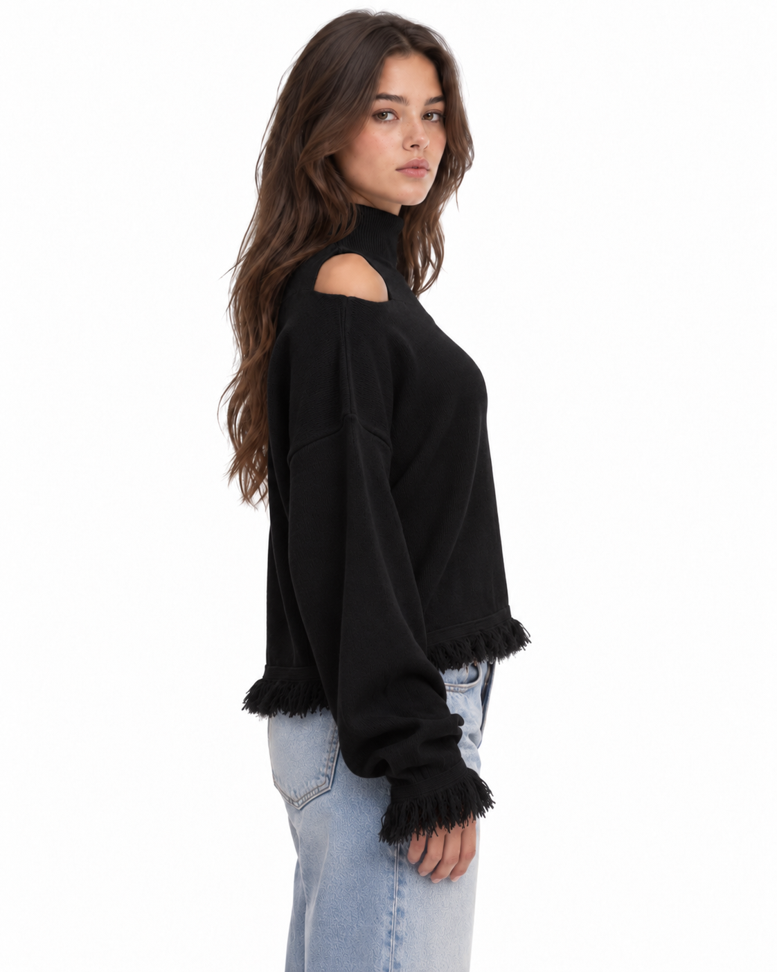 Cold Shoulder Knit Set