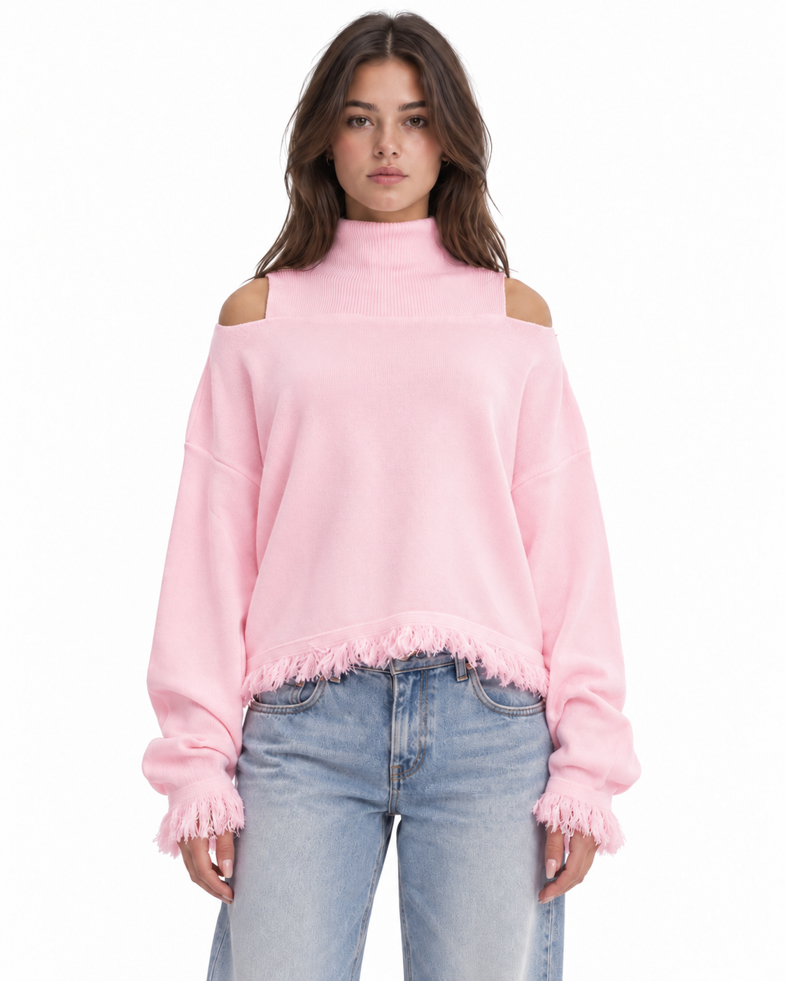 Cold Shoulder Knit Set