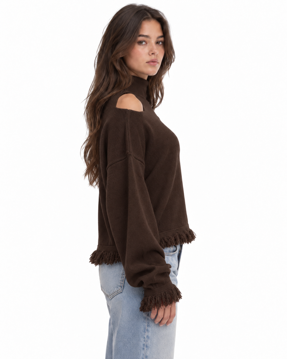 Cold Shoulder Knit Set