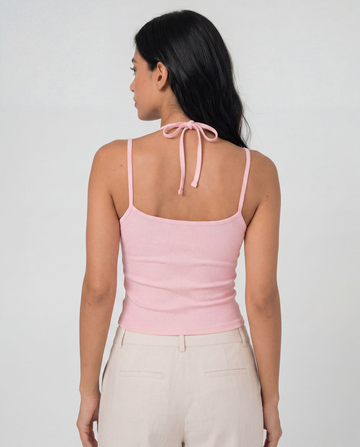 Double Trouble Top in pink, back