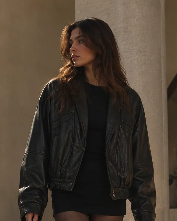 After Dark Leather Jacket, editorial